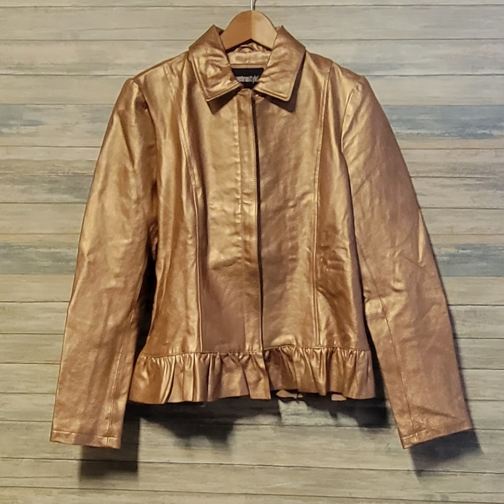 METROSTYLE GENUINE LEATHER JACKET